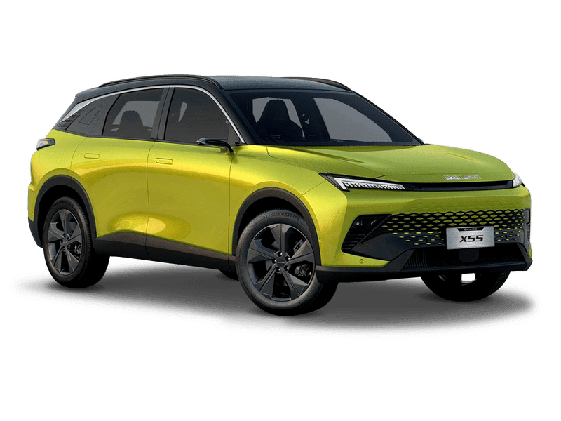 Купить BAIC X55 в Новокузнецке - Жёлтый металлик с чёрной крышей